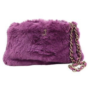 Chanel Lapin Shoulder Bag Purple